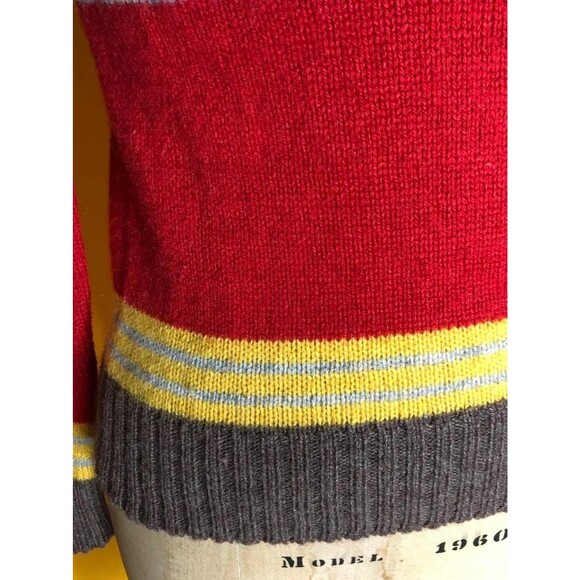 1970s-1980s Michael MILEA BETSEY JOHNSON Striped Wool Blend Sweater. S-M. AS IS - Picture 6 of 10